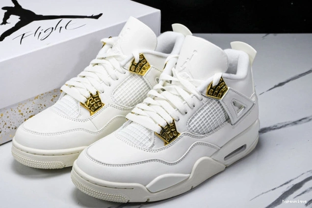 HYPE Metallic 4 Gold AQ9129-170 Jordan Retro 0720